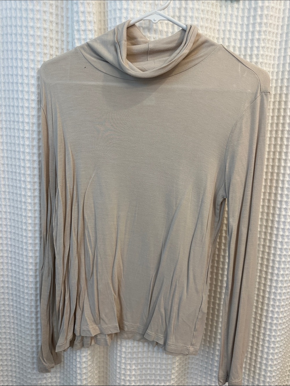 H&M Beige/Taupe Turtleneck Long Sleeve Top